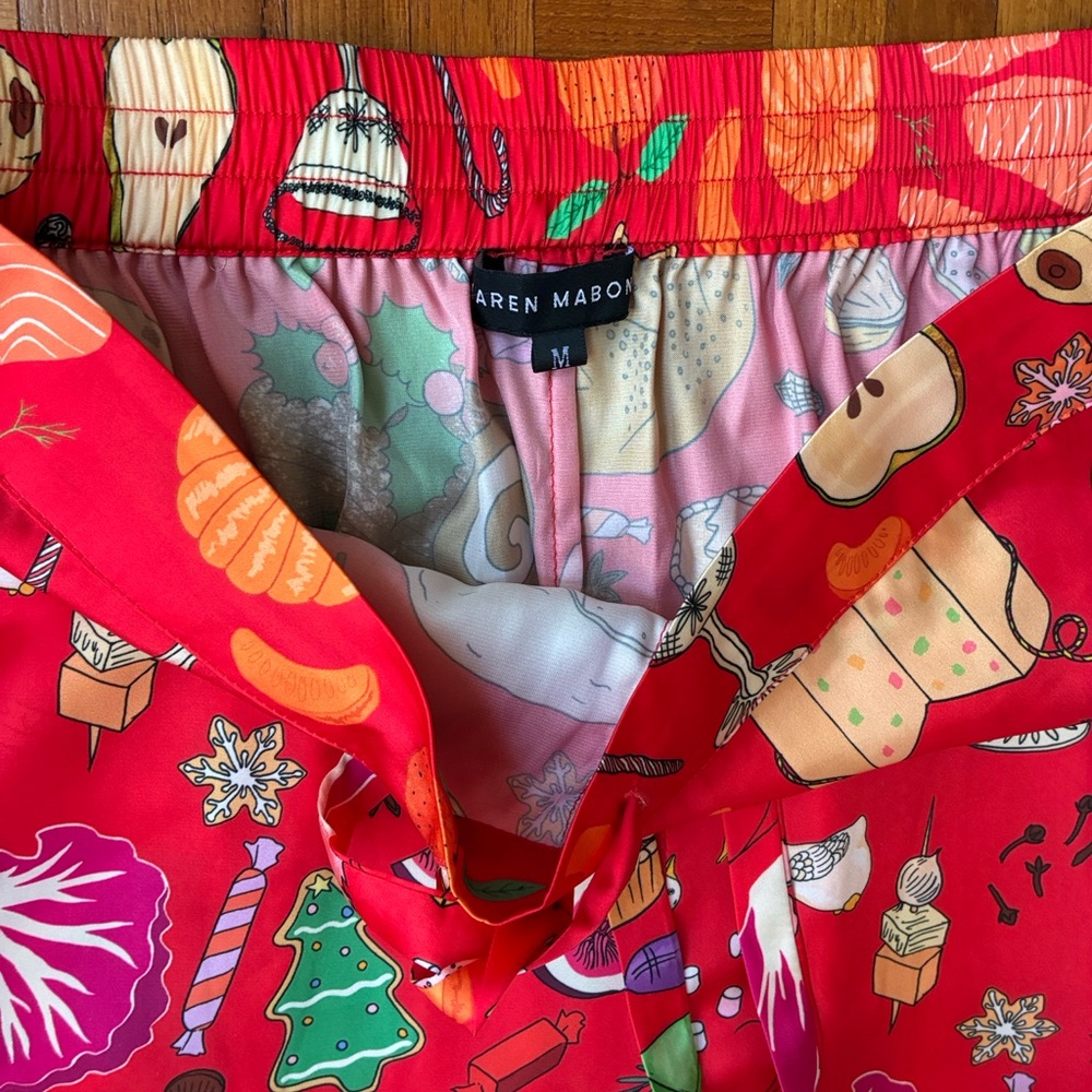 New Karen Mabon Holiday Feast PJ set (size medium) - Picture 8 of 9